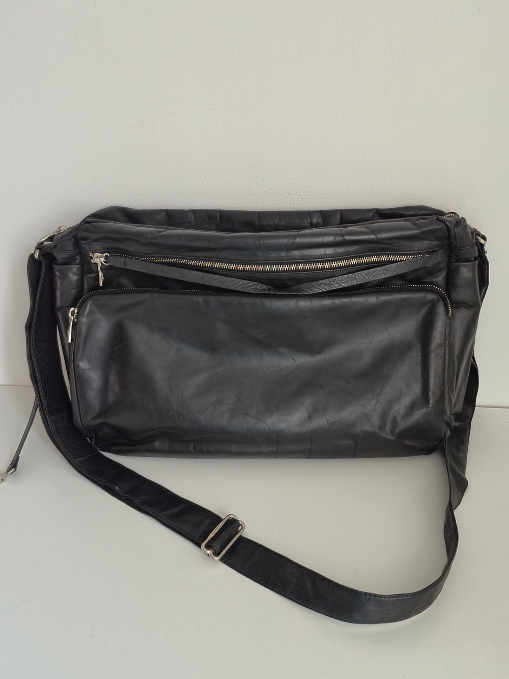 ​Rudsak Black Pebbled Leather Laptop/ Messenger Bag Briefcase
